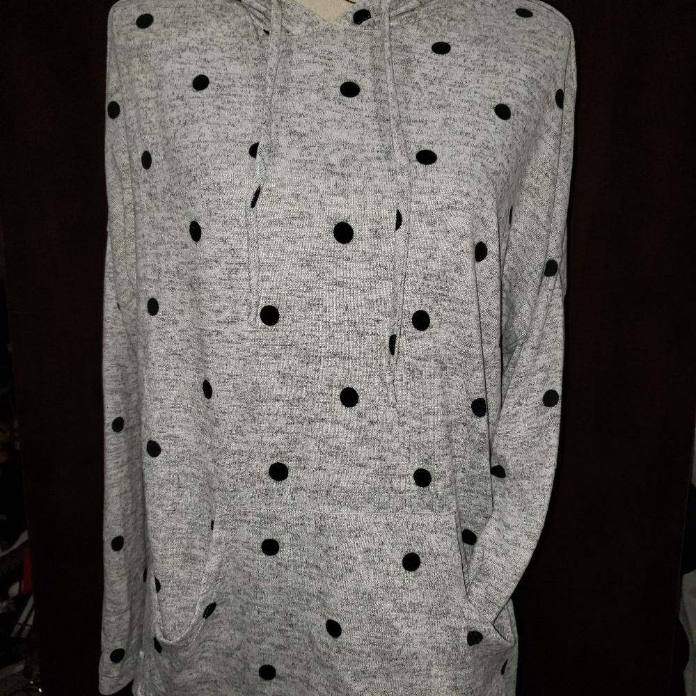 Women's polka dot hoodie